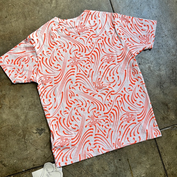 Vivienne Westwood 300$ Brand new Extra Virgin Olive Oil T Shirt w/ Orb Print - Picture 7 of 12
